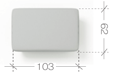 Taburet ENY – pôdorys 103 × 62 cm.