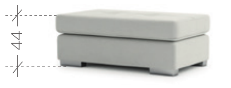 Taburet ENY – výška 44 cm.