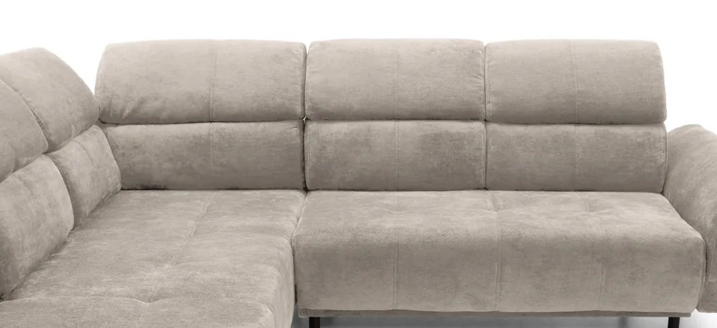 LIBRE medium – detail zdvihnutých polohovacích opierok hlavy.
