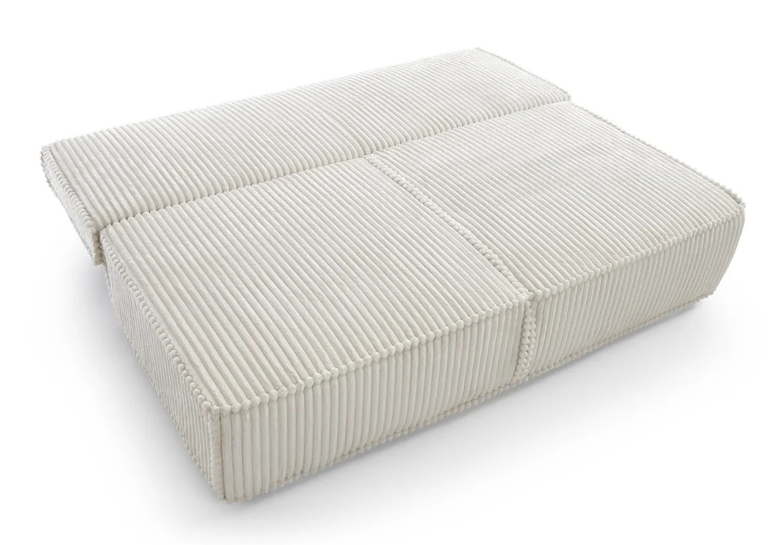 LOOMA sofa – rozložené lôžko s plochou na spanie 200 × 155 cm.
