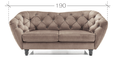 PARIS sofa 2 – šírka 190 cm
