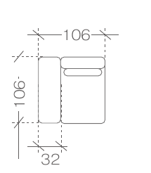 RESA – sektor 1BL, 106 × 106 × 89 cm