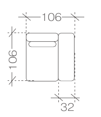 RESA – sektor 1BP, 106 × 106 × 89 cm
