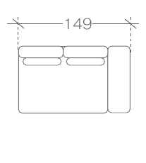 RESA – sektor 2BP, 149 × 106 × 89 cm
