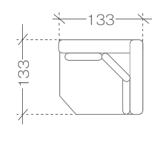 RESA – sektor RXL, 133 × 133 × 89 cm