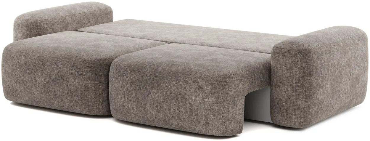 VANESSA sofa po rozložení mechanizmom DL s pripravenou spacou plochou.