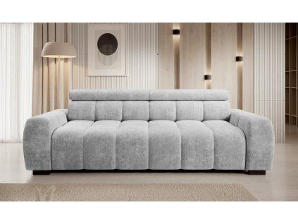 Sedačka IMPERIAL sofa v svetlom interiéri obývačky, čelný pohľad