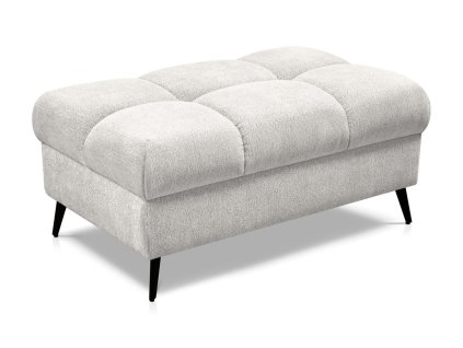 Taburet LAZISE 100 × 60 cm v krémovej látke Misterio 03