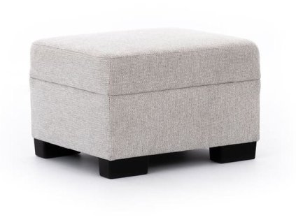 Krémový taburet ASCOLI 66 × 56 cm k sedačke ASCOLI