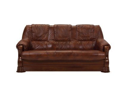 Luxusná kožená pohovka COSTA sofa 3, čelný pohľad, viktoriánsky dizajn