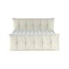 Čalúnená boxspring posteľ ZENOVA - krémová - vysoké mäkké čelo - produktová fotografia
