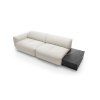 Sedacia súprava sofa LUSSO S2 v perspektíve zhora, segmentové moduly so širokými sedákmi a tmavým bočným blokom na konci.