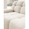 Svetlá sedačka BEACH sofa, detail bočnej časti a čalúnenia