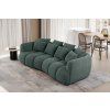 Sofa TREES SOFA – pohľad z uhla, zaoblené opierky a prešívané čalúnenie