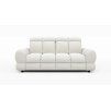 Svetlá pohovka BELLUGA 2-sofa, čelný pohľad na bielom pozadí.