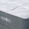 Matrac ENVIRO OXY POCKET, šikmý detail prešívaného povrchu a sivého boku.
