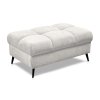 Taburet LAZISE 100 × 60 cm v krémovej látke Misterio 03