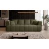 Rozkladacia pohovka COMTO BIGSOFA s dvoma elektrickými výsuvmi, olivovo zelená látka