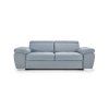 Rozkladacia pohovka ENY SOFA 3 v svetlomodro-sivej farbe, moderný trojsed s operadlami a podrúčkami.