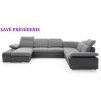 Sedacia súprava SAN MARINO III, „ľavé prevedenie“ s rohom vľavo a polohovateľnými lakťovými opierkami.