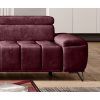 Pohovka TEODOR Sofa 2 – detail rohového zakončenia a nožičiek v tmavom vyhotovení, záber z blízkej vzdialenosti.