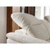 Pohovka PALERMO SOFA 3 v krémovom čalúnení, detail polohovania opierky alebo relax časti zblízka.