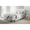 Svetlosivá boxspring posteľ 180x200 do spálne PATRICIA, celkový pohľad