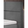 Boxspring posteľ - detail čela - prešívanie a čalúnenie