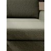 Detail prešívania a kombinácie sedacej a operadlovej časti sedačky LILLY SOFA, detail látky