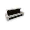 Rozkladacia pohovka EASY SOFA otvorený úložný priestor pod sedákom, ilustračný záber na vnútorný box.