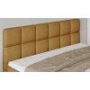 Čalúnená boxspring posteľ - detail čela - prešívaný dizajn