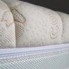 Matrac HERBAL SPINAL – detail prešívaného poťahu ORGANIC COTTON a bočného lemu.